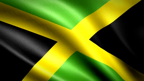 jamaica flag. seamless looping animation. 4k high definition video