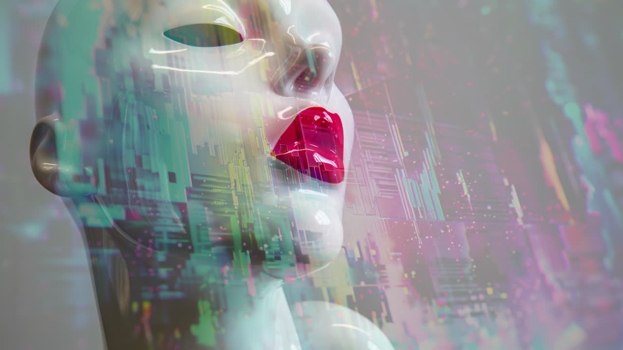 아름다운 인형 여성들의 헤드