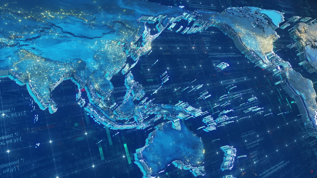 정교한 3d 세계 지도