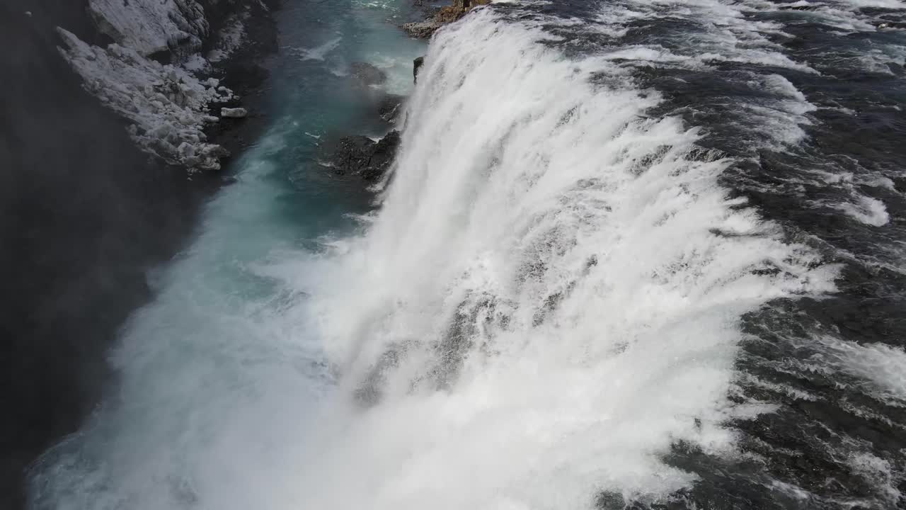 islandia cascada gullfoss drone aéreo 12.mp4