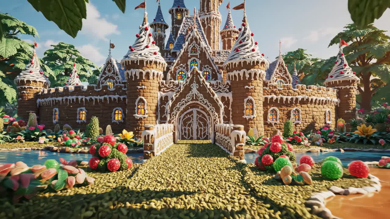 Gingerbread Castle Fantasy