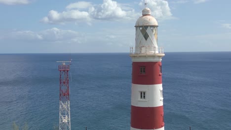 mauritius - albion - fixed detail view on the top of the lighthouse
