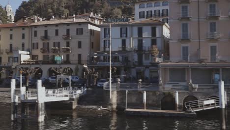 panoramic view of bellagio shore from a ferry