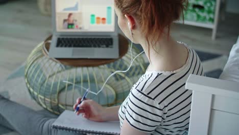 Video-of-woman-having-a-video-conference-at--home