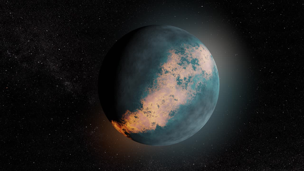 planeta alienígena en el espacio exterior