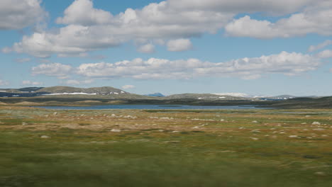 沿著挪威著名的哈丹格維達高原 (hardangervidda plateau) 駕駛,欣賞斯堪的納維亞的美麗和荒涼自然