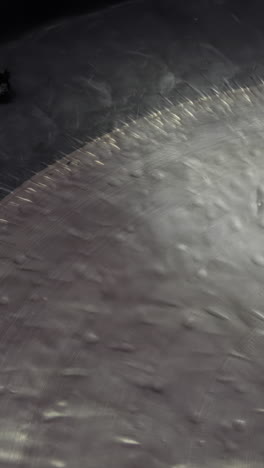 close-up view of a metal surface with texture and details