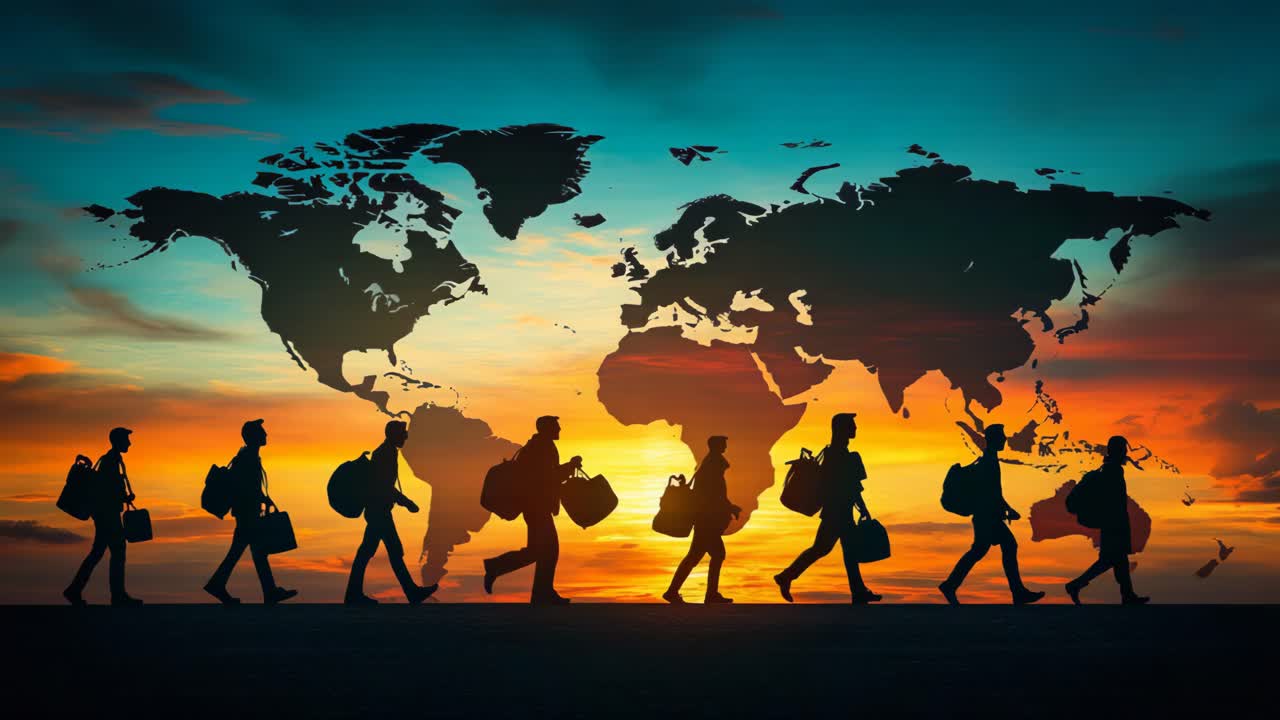 Global Migration at Sunset