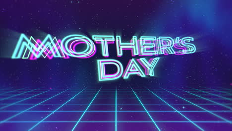 Mothers-Day-with-blue-grid-and-stars-in-galaxy-in-90s-style