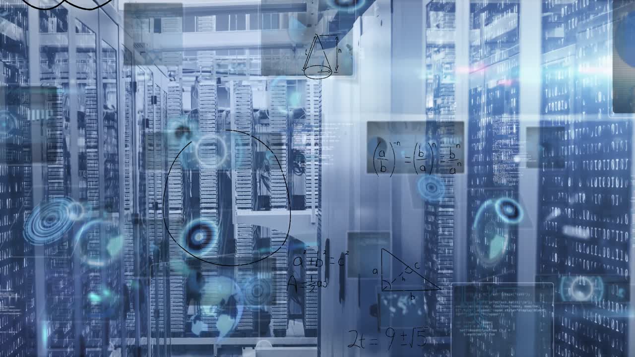 los datos se procesan y el alcance se escanea en pantallas.