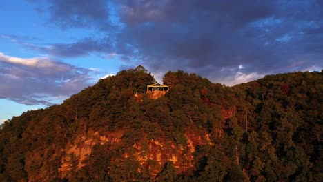 warm sunrise reflecting pretty place chapel, fred w