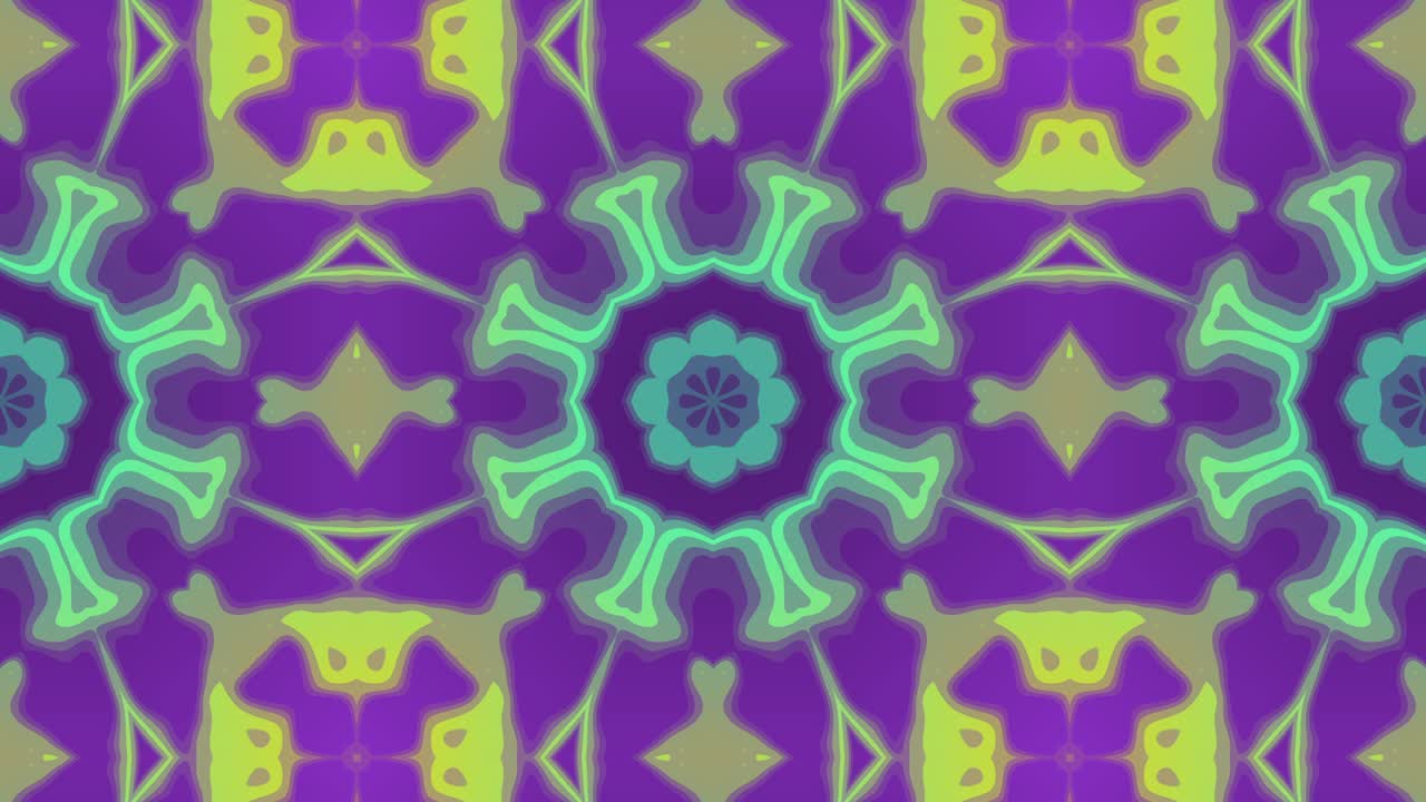 mosaico animado abstracto multicolor con líneas en un fondo violeta. telón de fondo gráfico de movimiento en bucle sin costuras mínimo