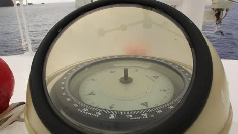 compass points the direction of the oceanic journey