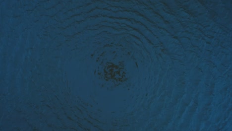 4k drone video with birds-eye view of active water whirlpools.