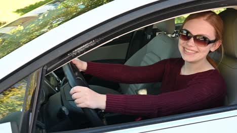 A-new-teenage-girl-driver-on-the-road