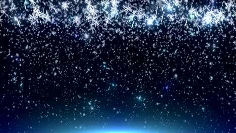 falling snowflakes.