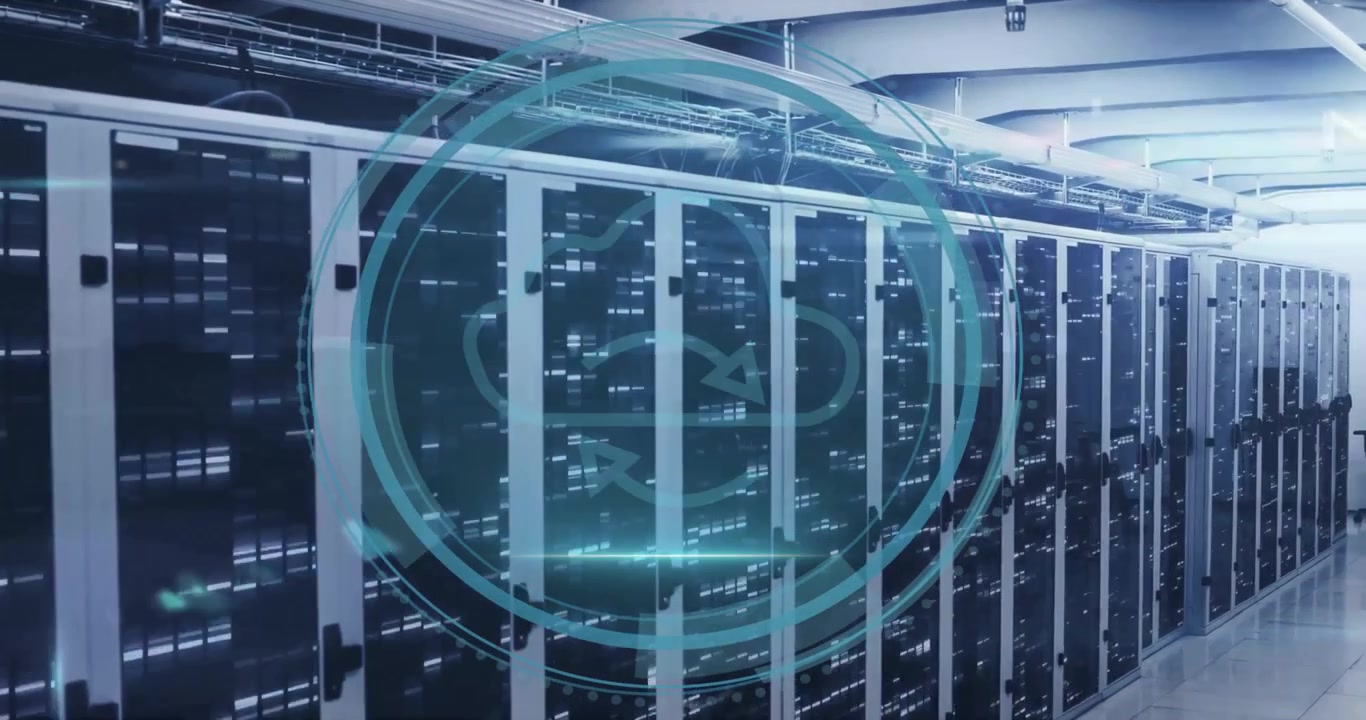 Animation of cyber security data processing over computer servers