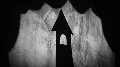 shadow puppet show: king and knight