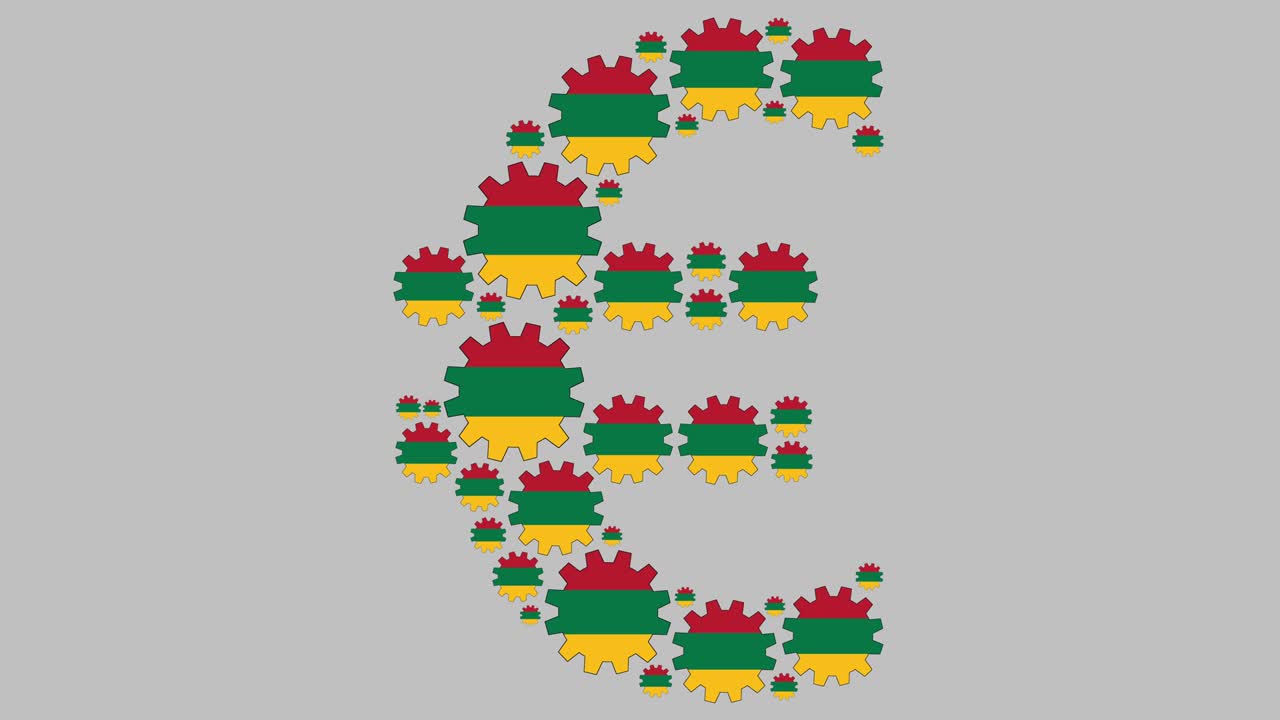 리투아니아 발 기어 유로 기호 모양