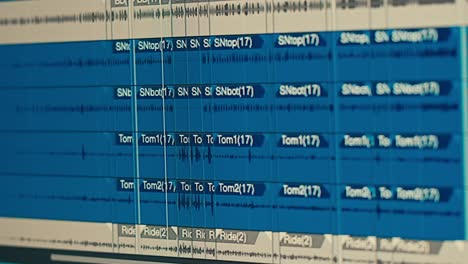 interfaz de software de edición de audio