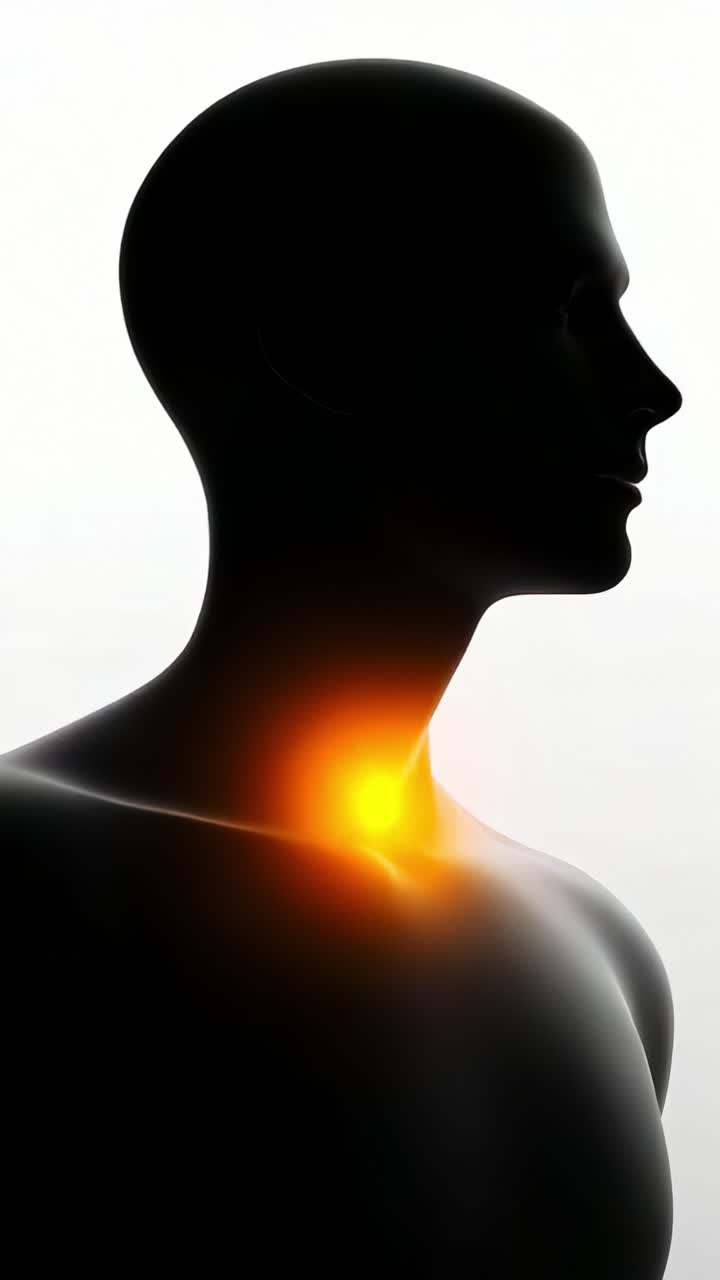 Silhouette di testa e spalle che mostra un punto di energia luminoso, catturando un senso di vitalità e benessere in un sorprendente contrasto visivo su uno sfondo chiaro
