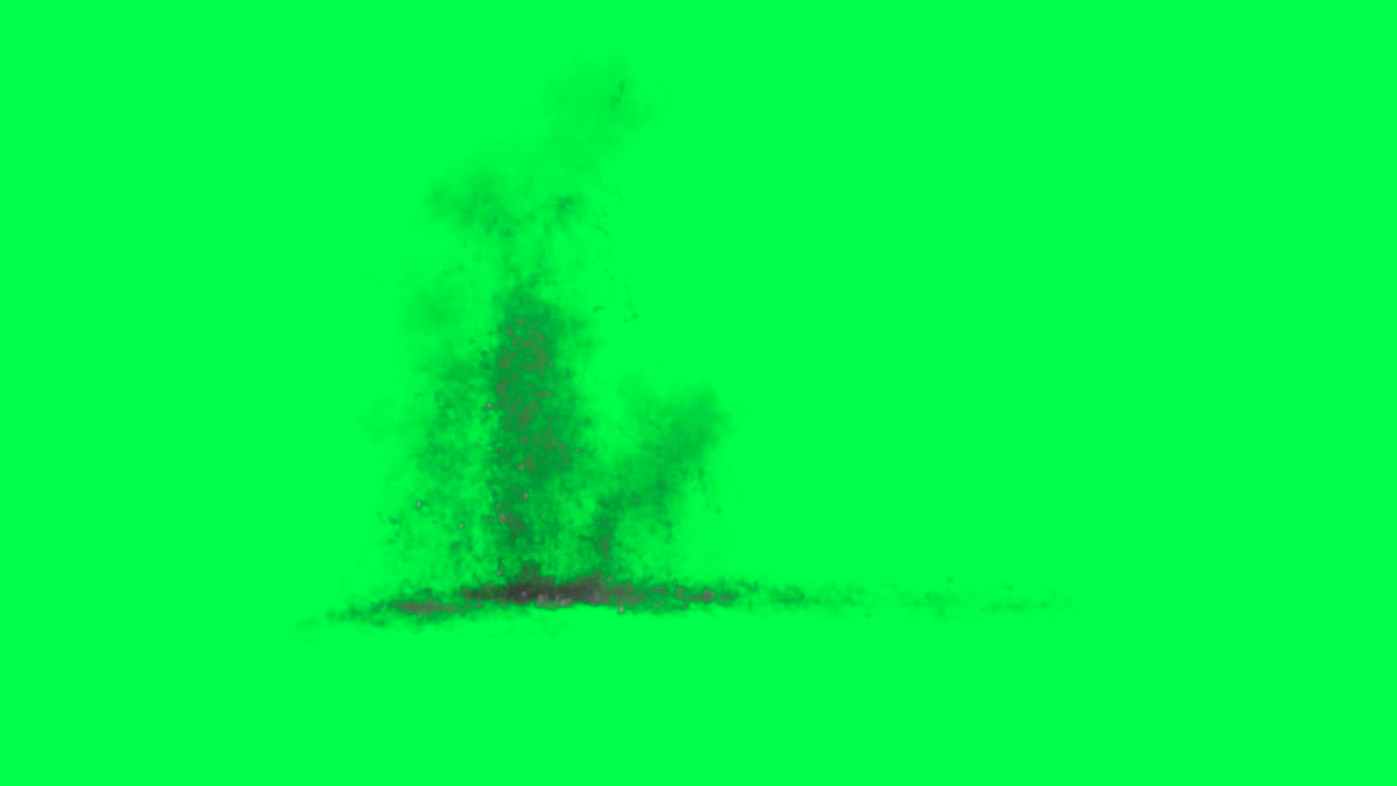 Explosion Effect on Green Screen | Premium Stock Video Footage