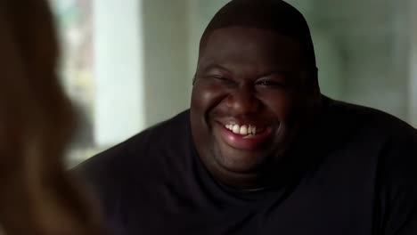 man laughing