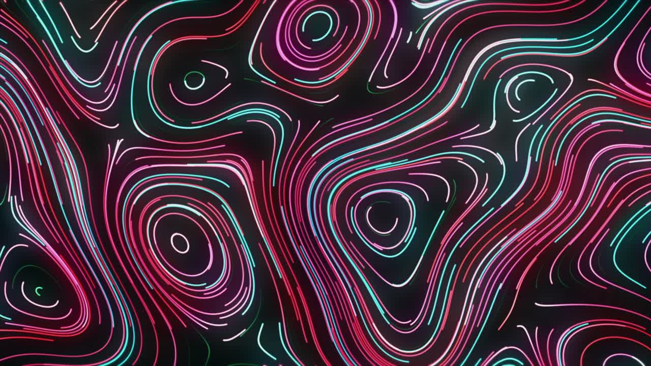 patrón de onda de neón abstracto