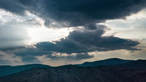 a beautiful cloudscape above the hardanger fjord