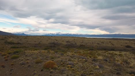 Beautiful-aerial-of-Patagonia-near-the-shore-of-Lago-Argentina-El-Calafate-Argentina-1