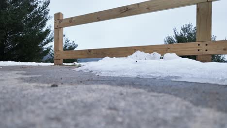 a still look at the ground level of a parking lot