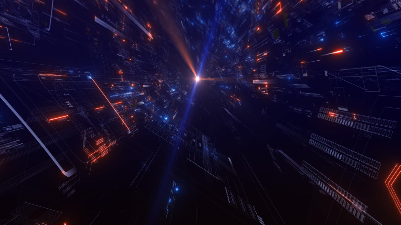 Binary Digital World Animation