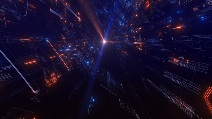 Binary Digital World Animation