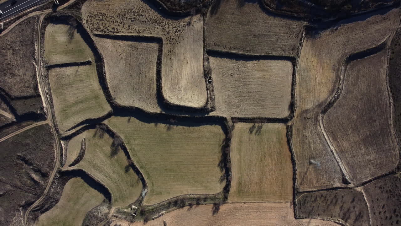 Terraced Farmlands Aerial View