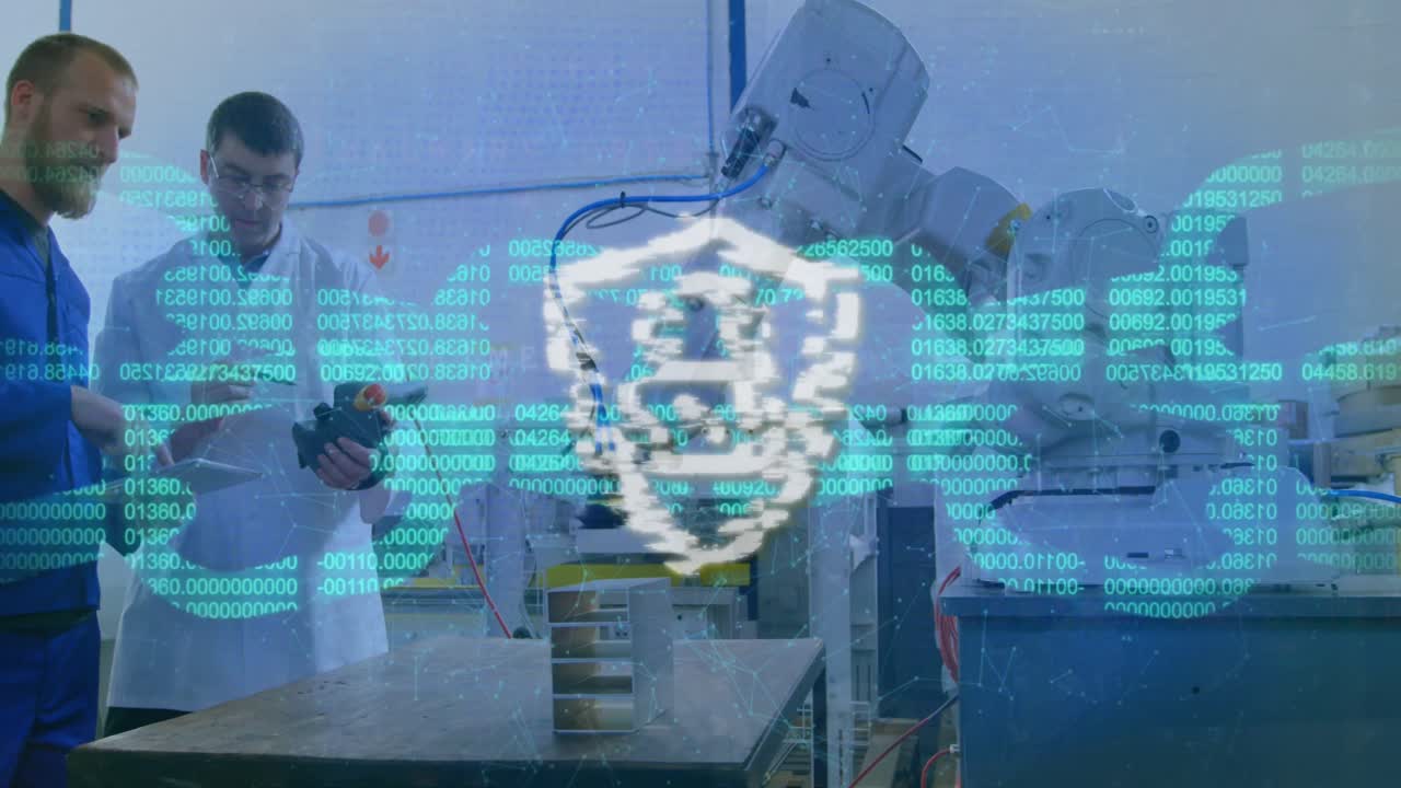 패들 ⁇ 의 애니메이션과 태블릿을 사용하는 다양한 과학자들에 대한 데이터 처리