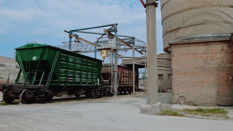 heavy machinery at quarry. working industrial equipment and processing plant