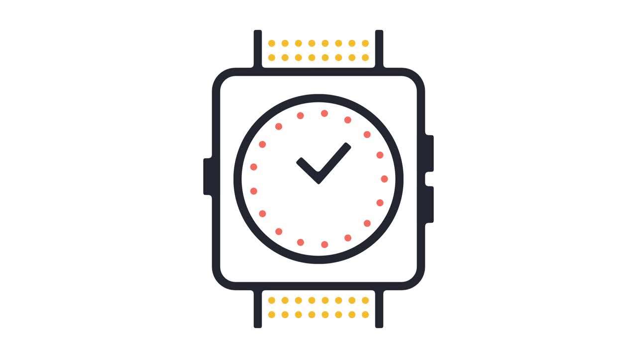 animación de icono de tecnología portátil