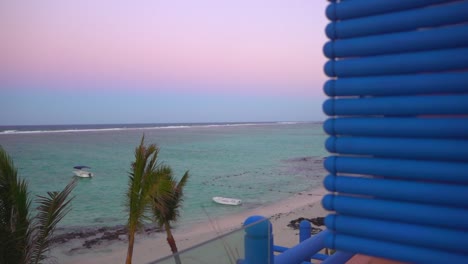 Colorful-sunset-at-a-rooftop-bar-in-Mauritius