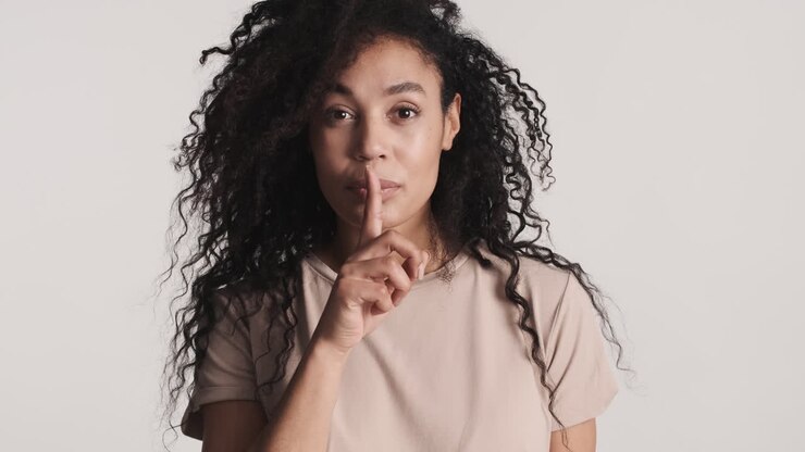 African american woman over white background.
