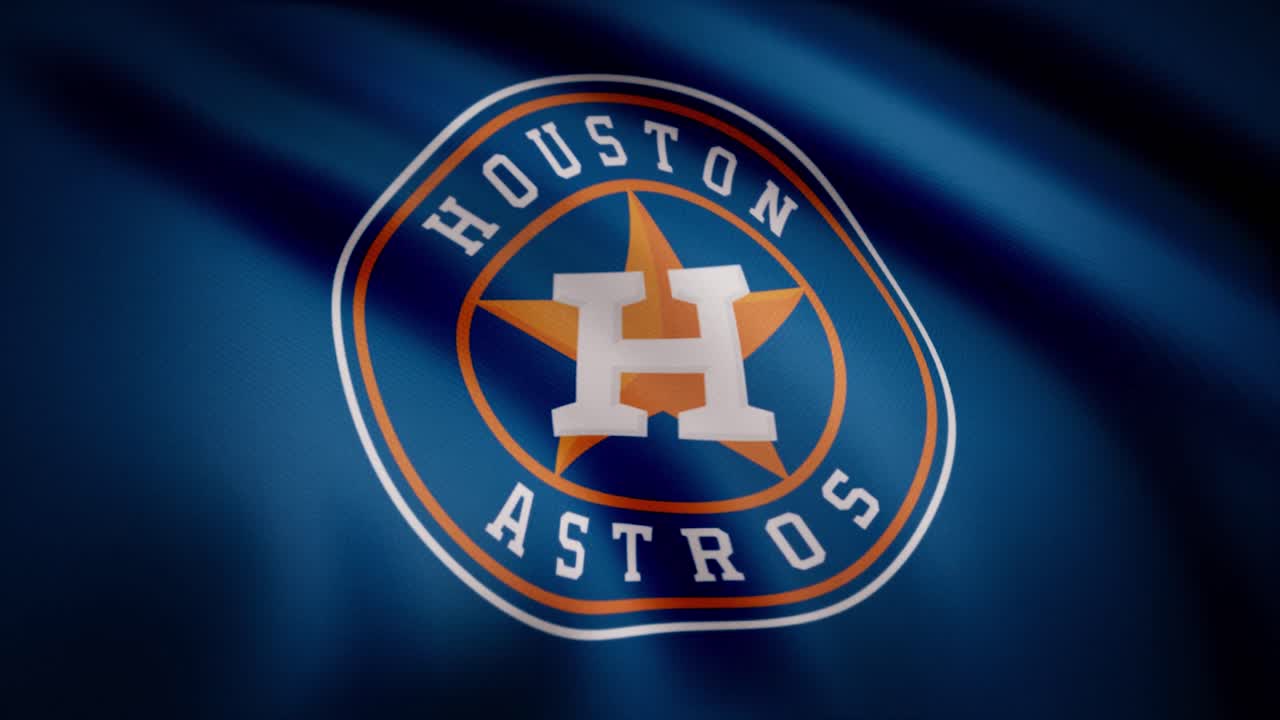 el logotipo del equipo houston astros en una bandera