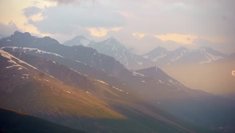 majestic mountain sunset landscape