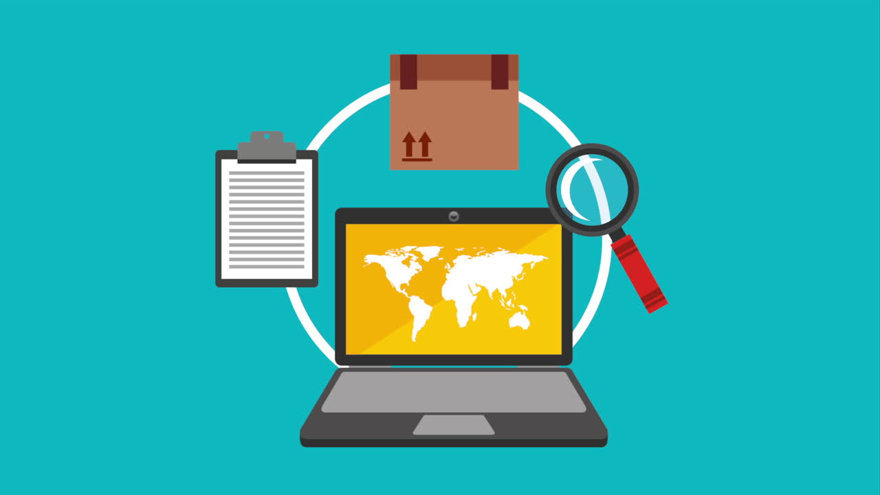 diseño de servicios de entrega, animación de video