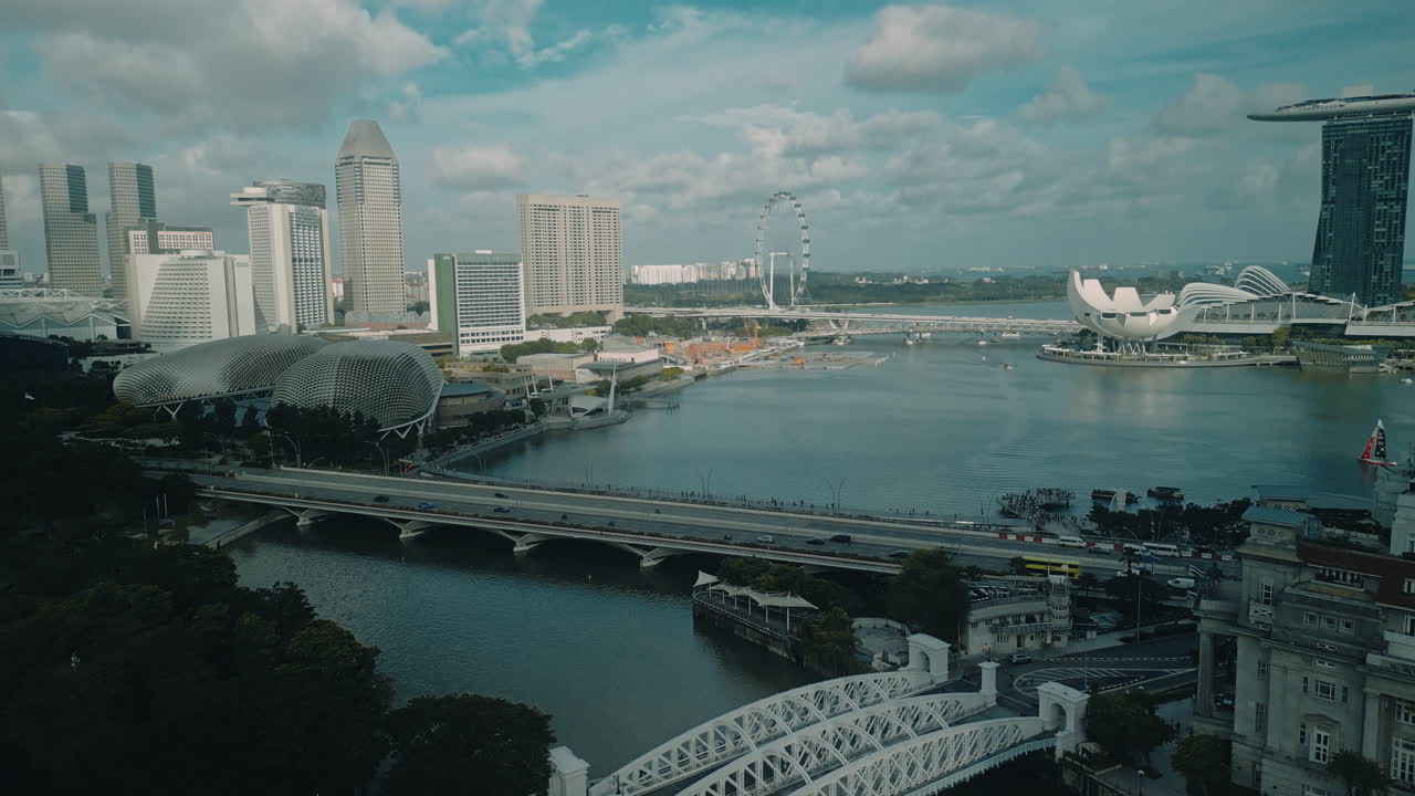 싱가포르 마리나 베이 시내 풍경
