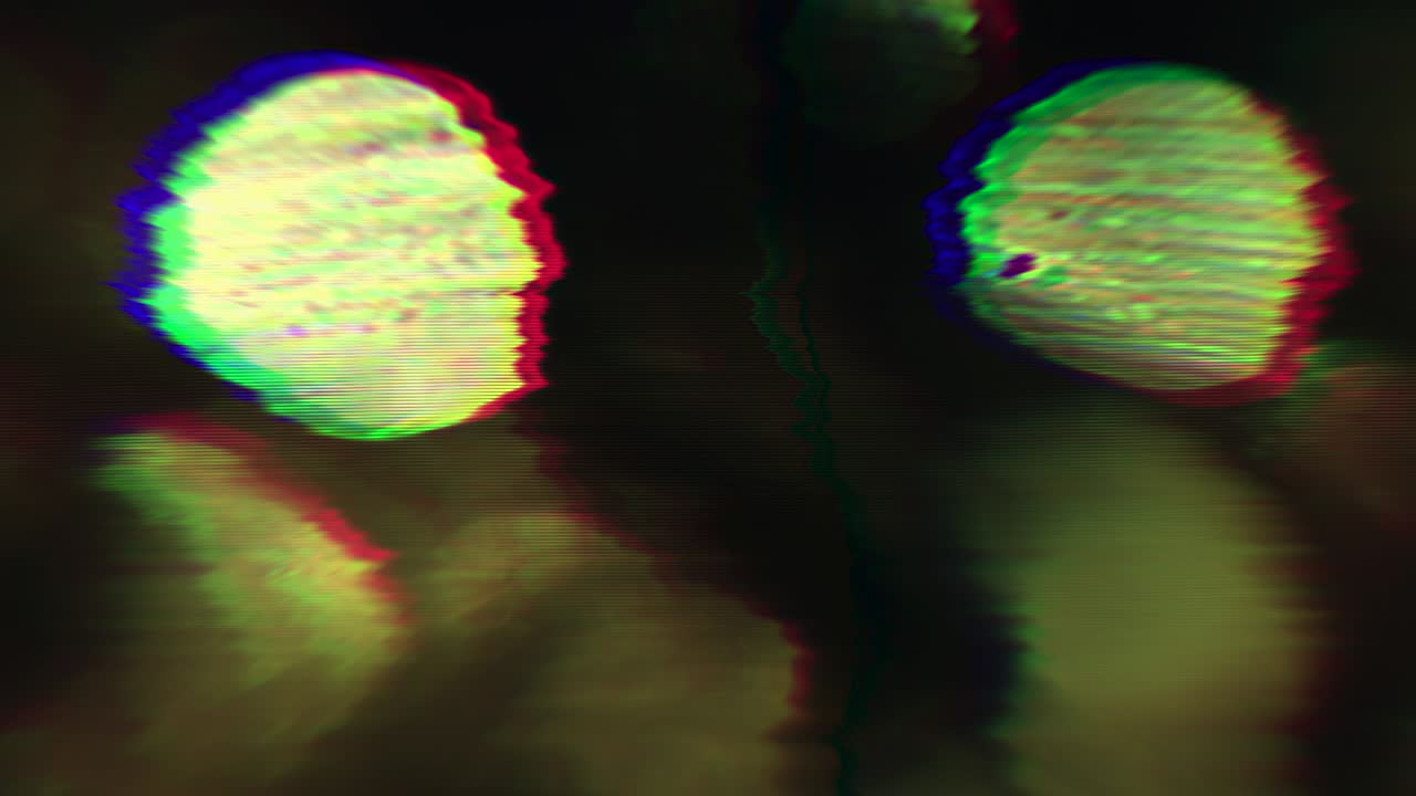 encantador mala imitación de la tv llamarada de fondo iridescente. imágenes de bucle