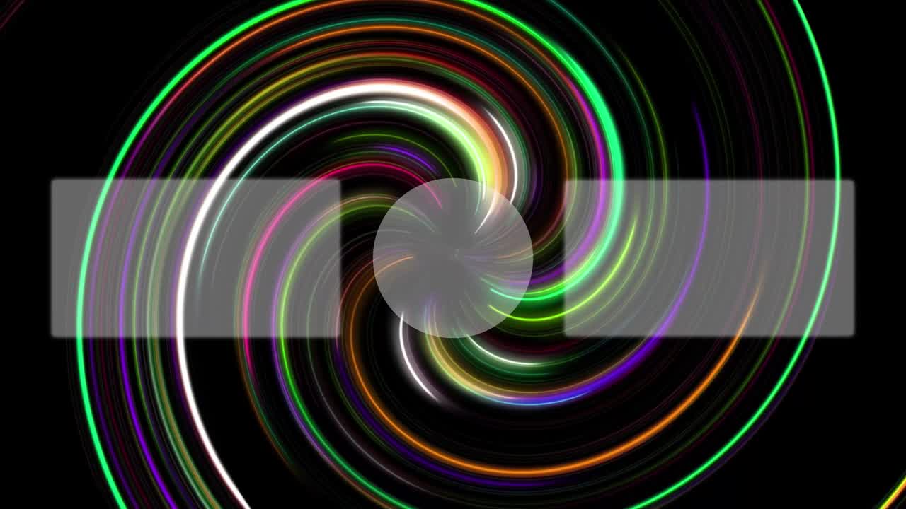 보르텍스 네온 엔드 카드 엔딩 스크린 모션 그래픽