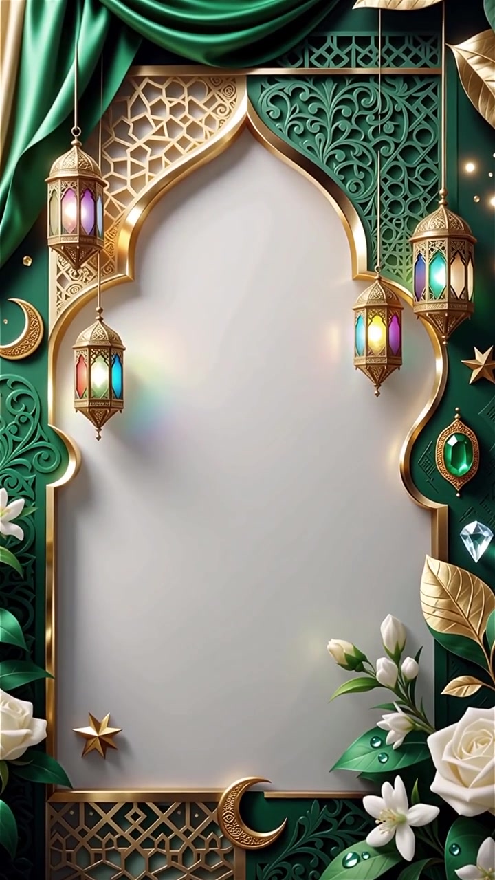 Compleanno del Profeta Maometto Mawlid al-Nabi Sfondo Islamico