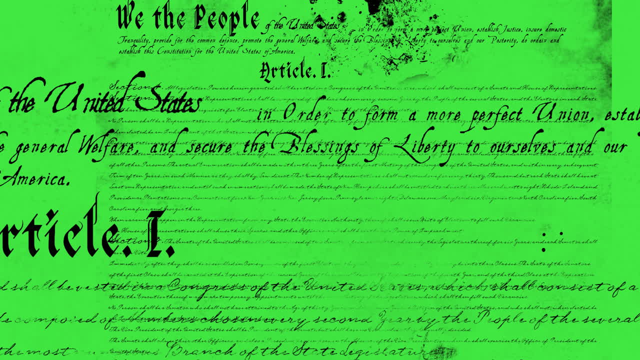 Written constitution of the United States 4k