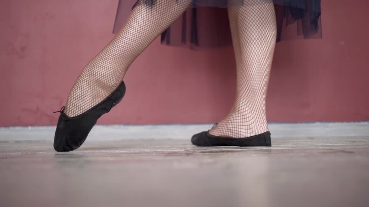 bailarín de ballet en la práctica