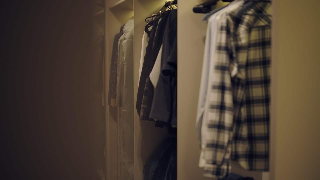 interior de hogar minimalista elegante y elegante con líneas limpias, colores neutrales e iluminación ambiental cálida, creando un ambiente acogedor y moderno.