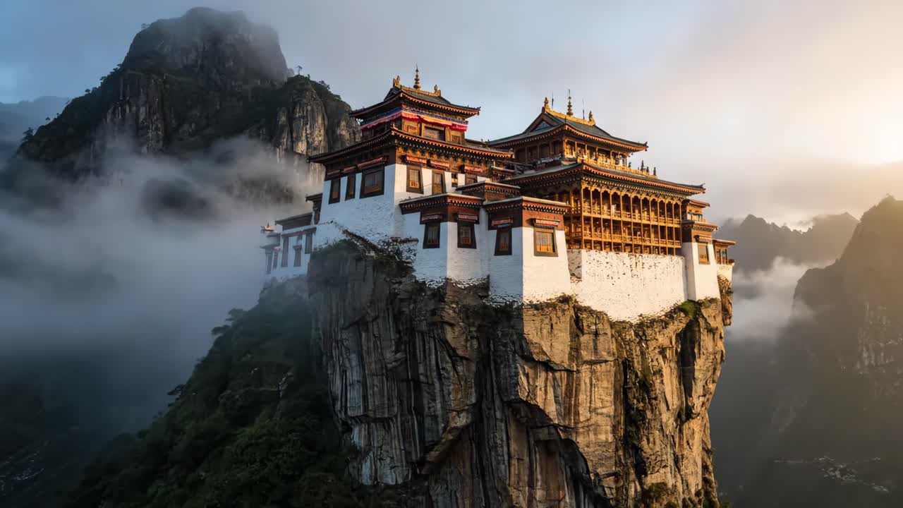 Temple on a Cliff